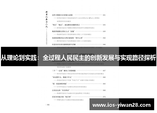 从理论到实践：全过程人民民主的创新发展与实现路径探析